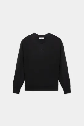Brand Box Fit Crewneck Jet Black