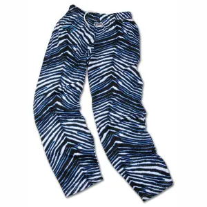 Carolina Panthers ZUBAZ Black Blue White Vintage Zebra Style Pants