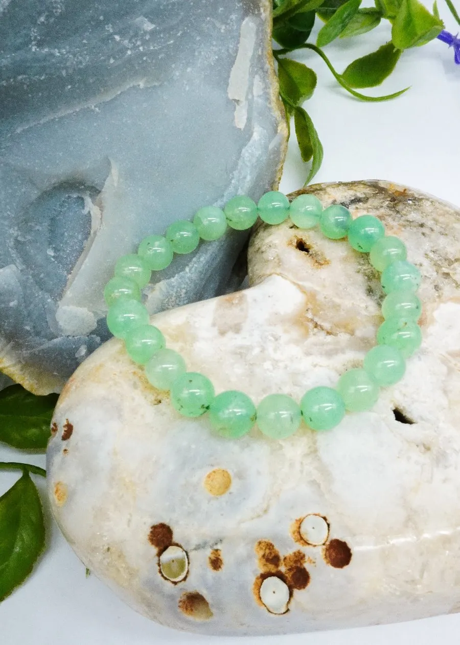 Chrysoprase High Grade Beads Bracelet