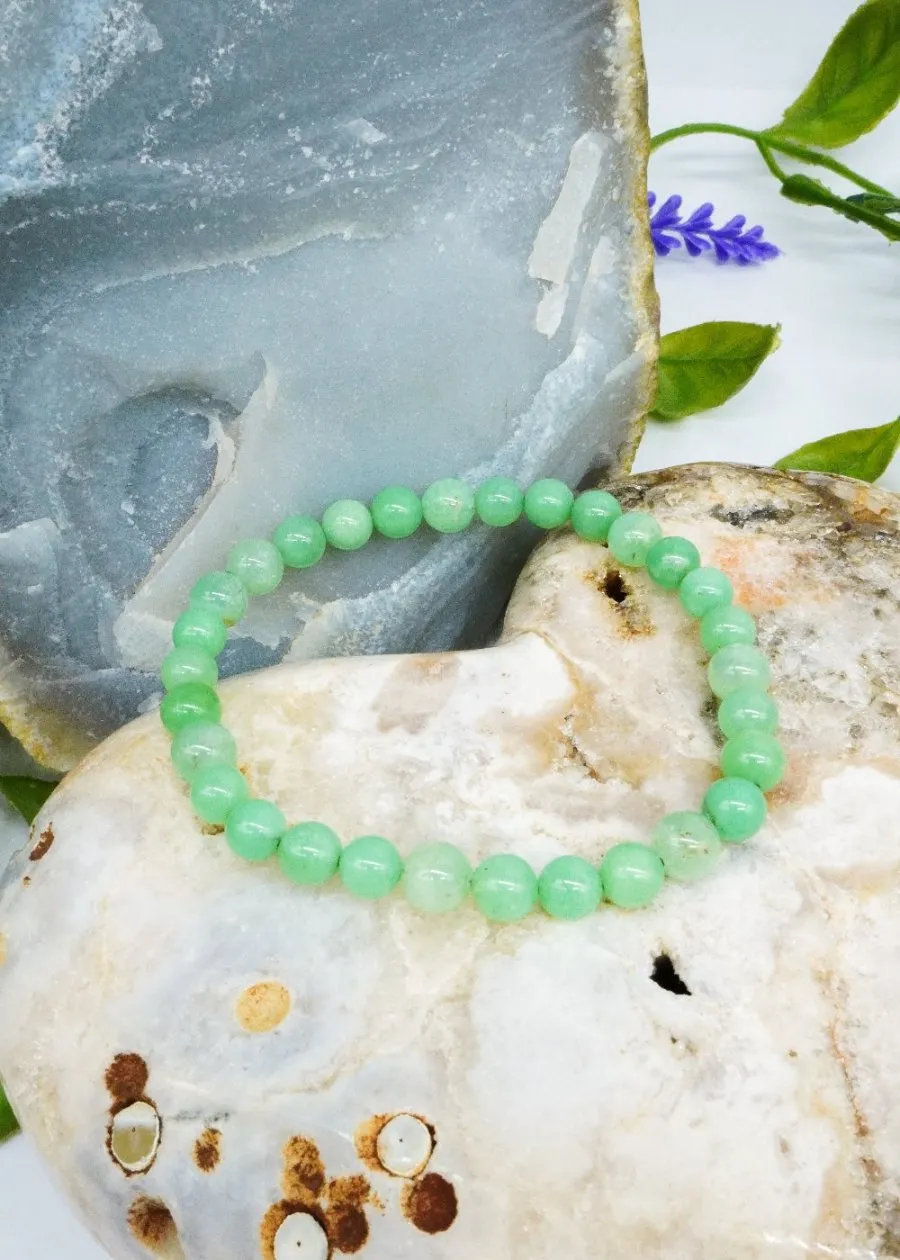 Chrysoprase High Grade Beads Bracelet