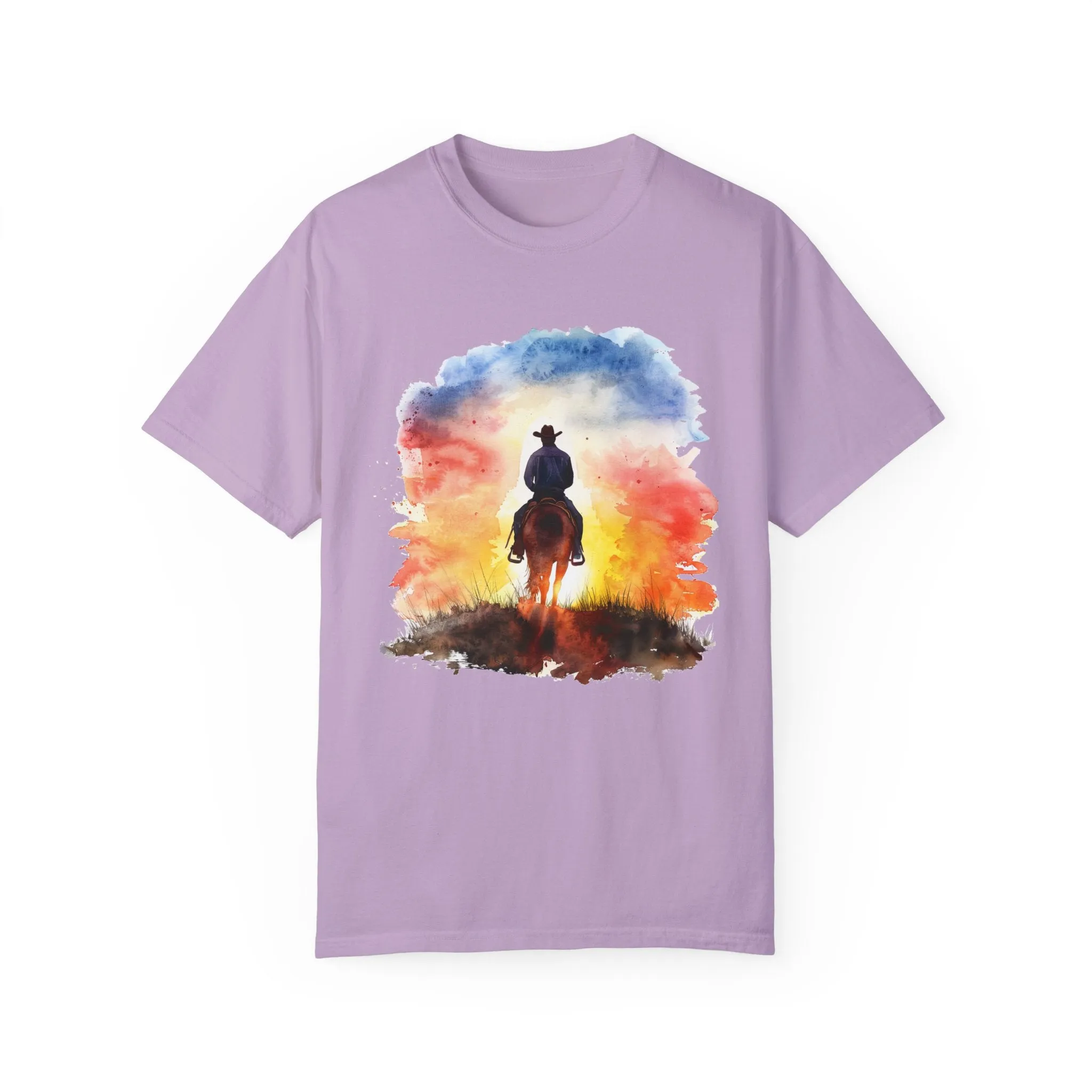 Cowboy Ride Away Comfort Colors 1717 Unisex Garment-Dyed T-shirt