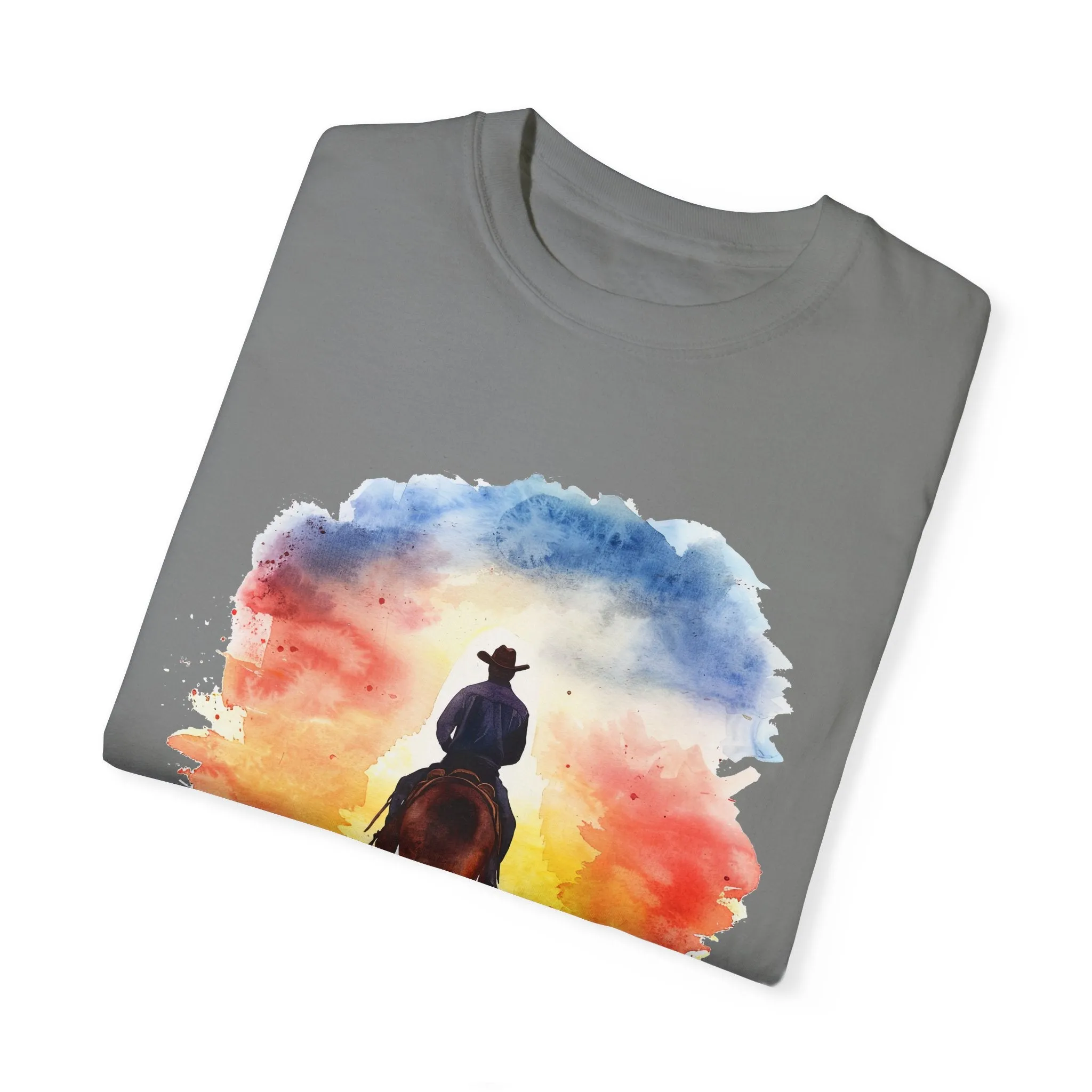 Cowboy Ride Away Comfort Colors 1717 Unisex Garment-Dyed T-shirt