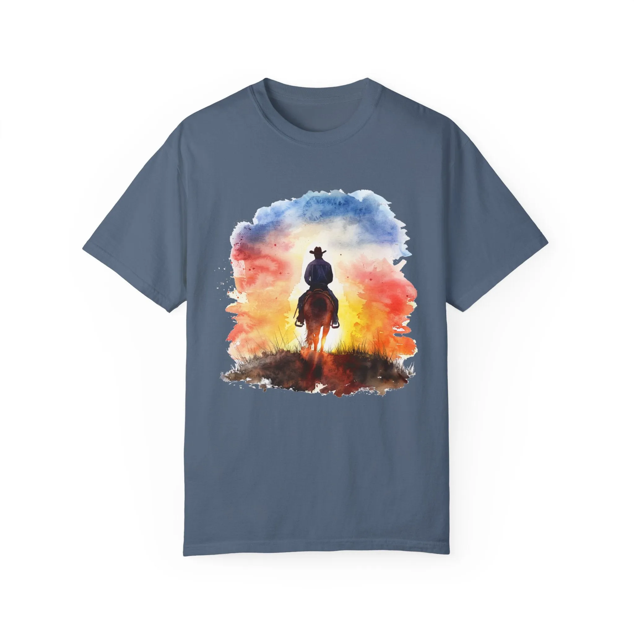 Cowboy Ride Away Comfort Colors 1717 Unisex Garment-Dyed T-shirt