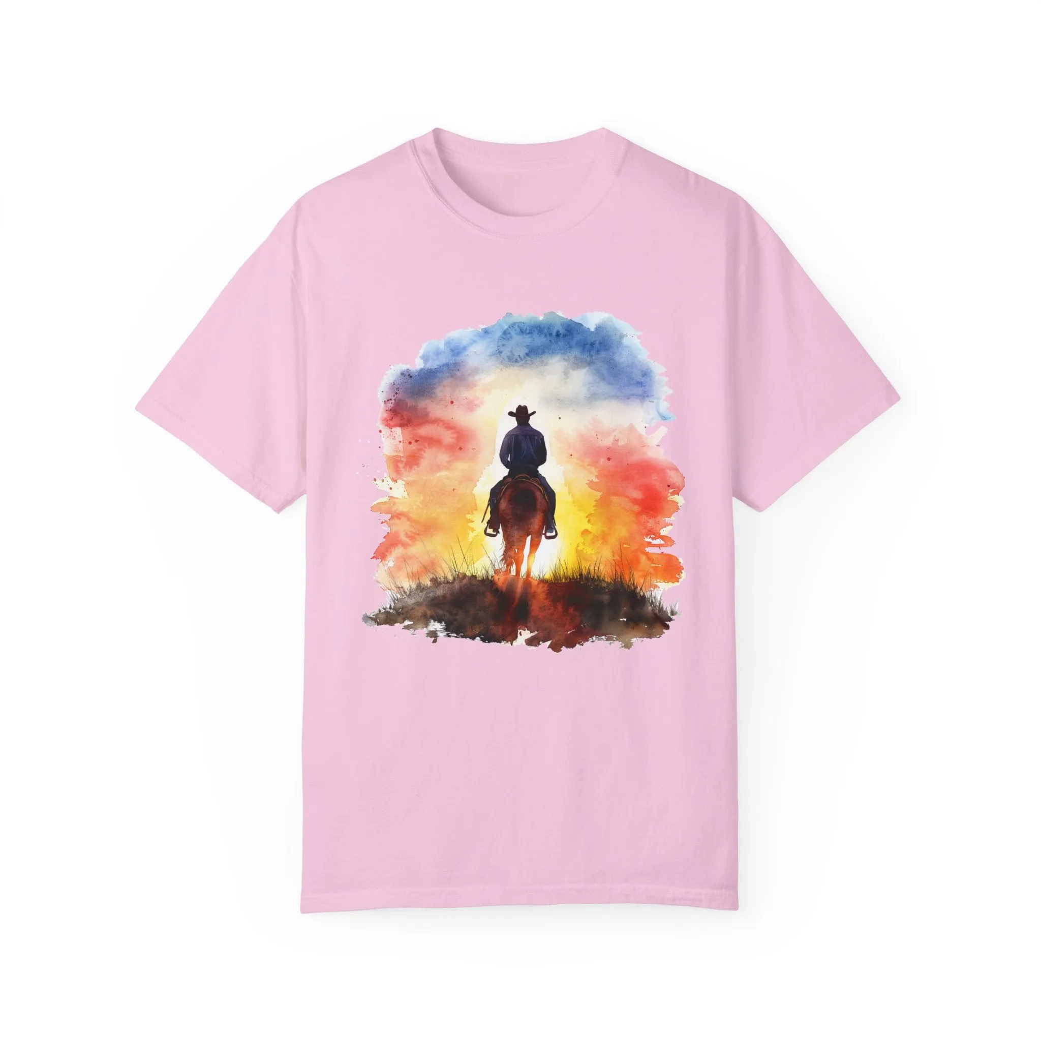 Cowboy Ride Away Comfort Colors 1717 Unisex Garment-Dyed T-shirt