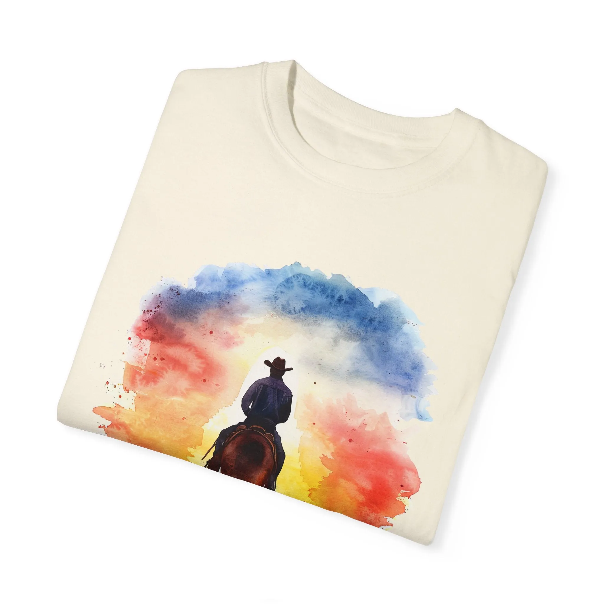 Cowboy Ride Away Comfort Colors 1717 Unisex Garment-Dyed T-shirt