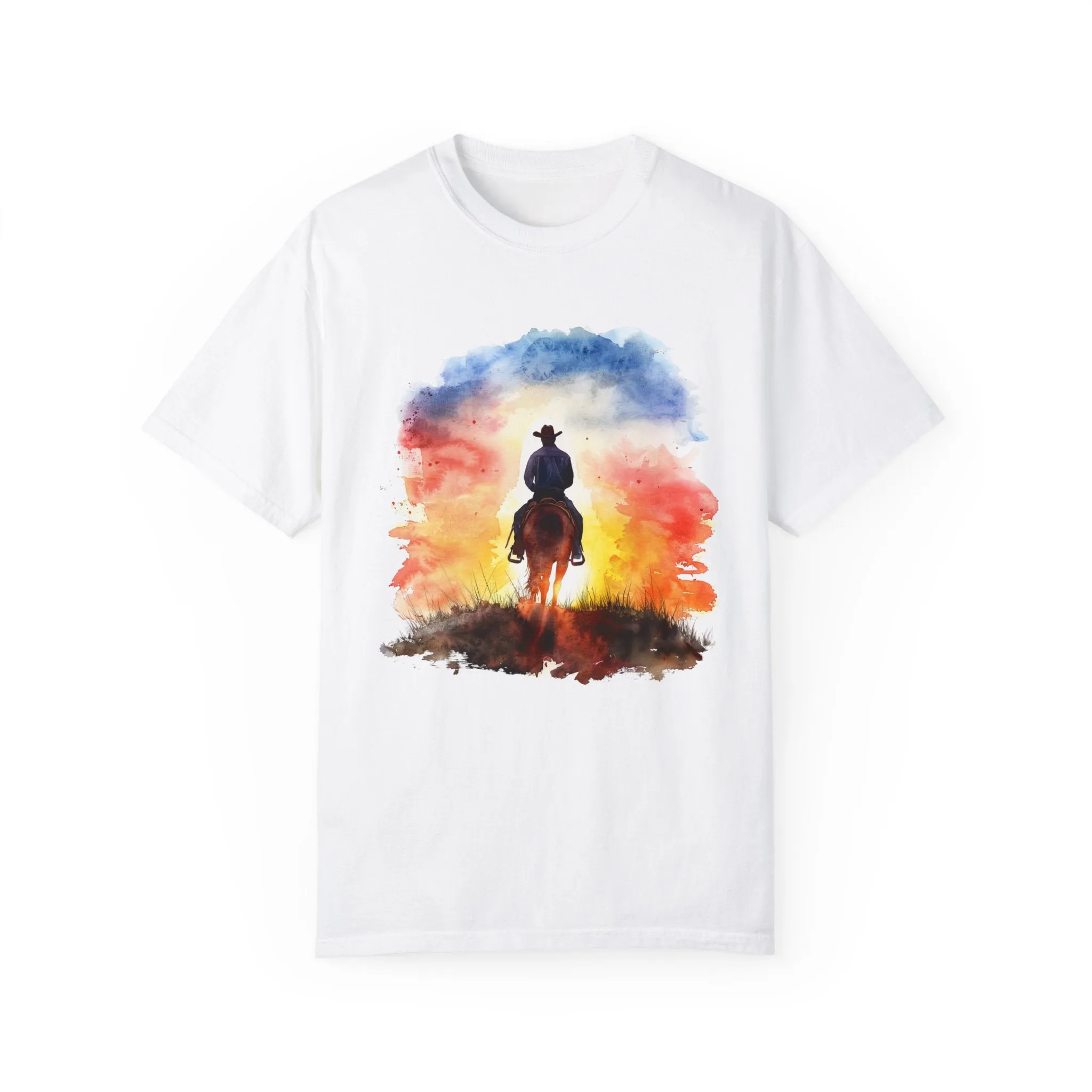 Cowboy Ride Away Comfort Colors 1717 Unisex Garment-Dyed T-shirt