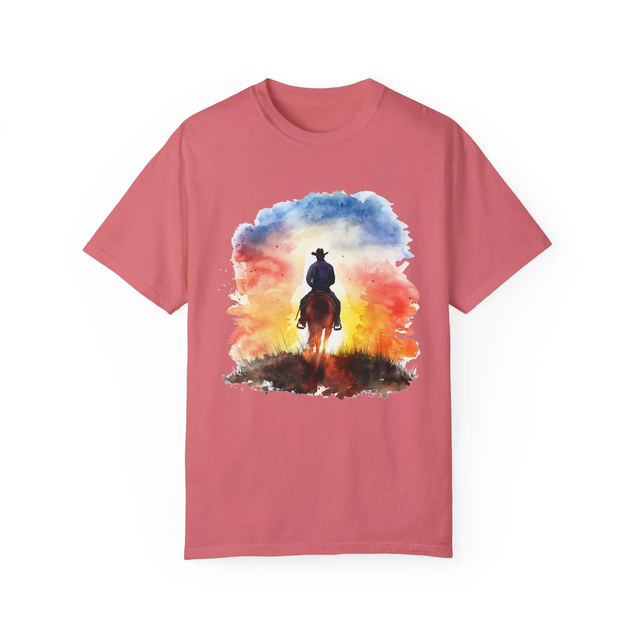Cowboy Ride Away Comfort Colors 1717 Unisex Garment-Dyed T-shirt