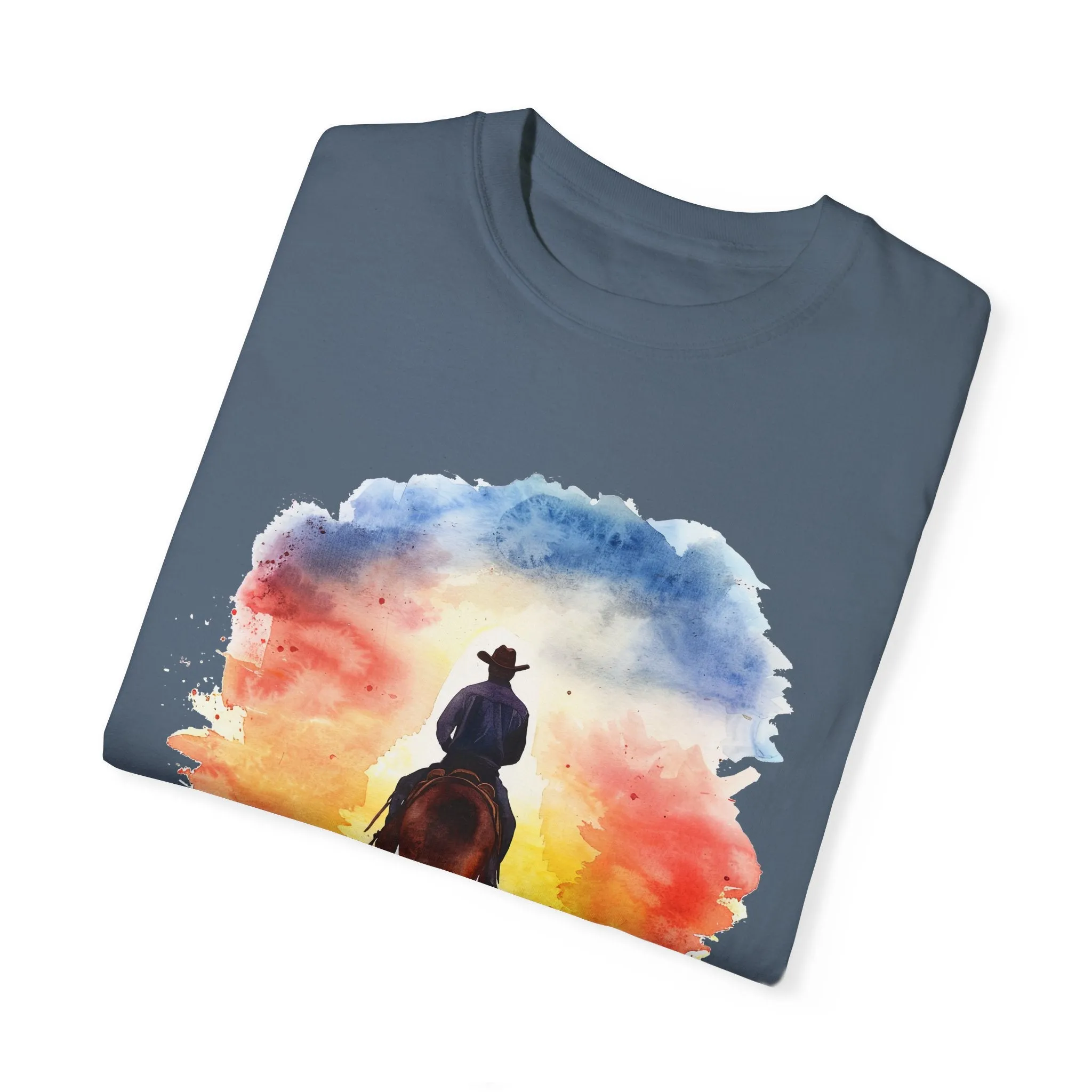 Cowboy Ride Away Comfort Colors 1717 Unisex Garment-Dyed T-shirt