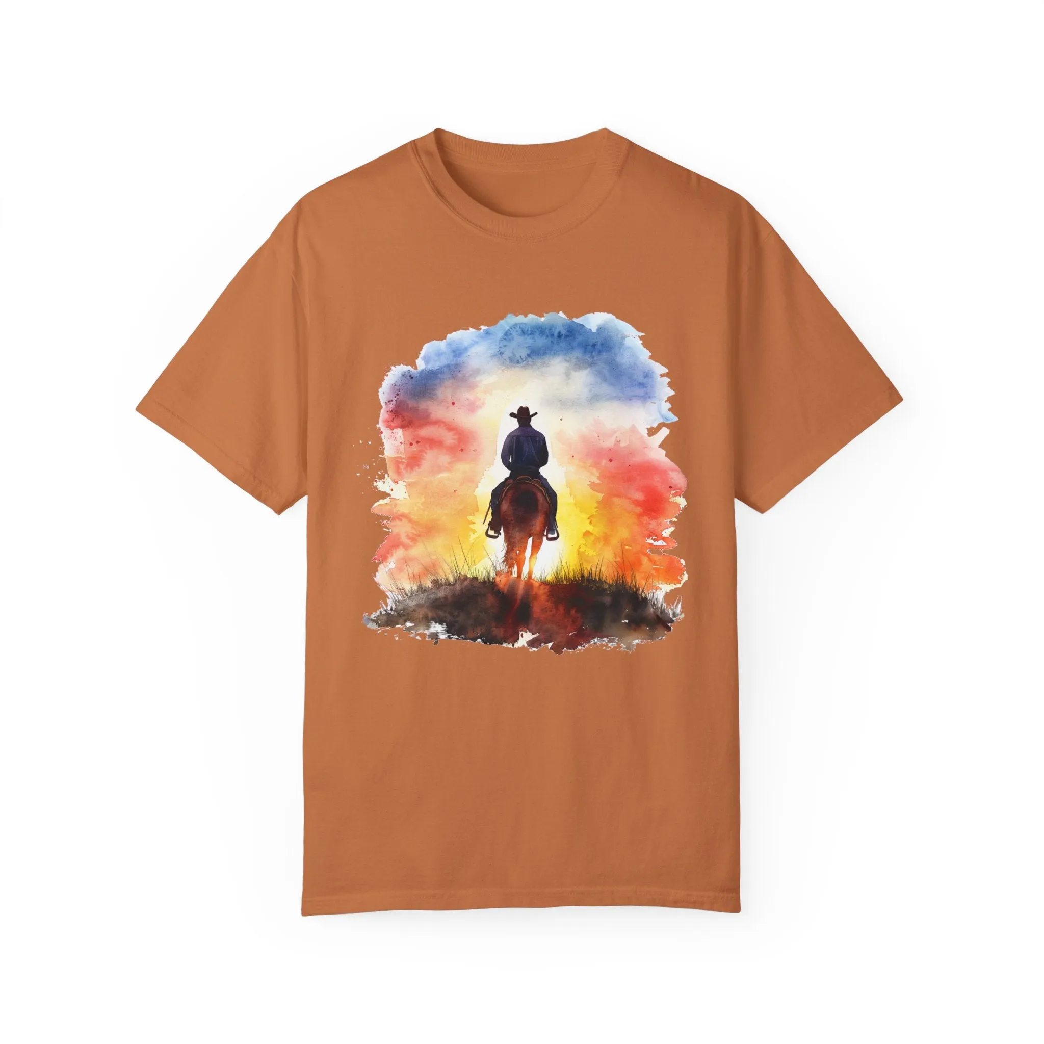 Cowboy Ride Away Comfort Colors 1717 Unisex Garment-Dyed T-shirt
