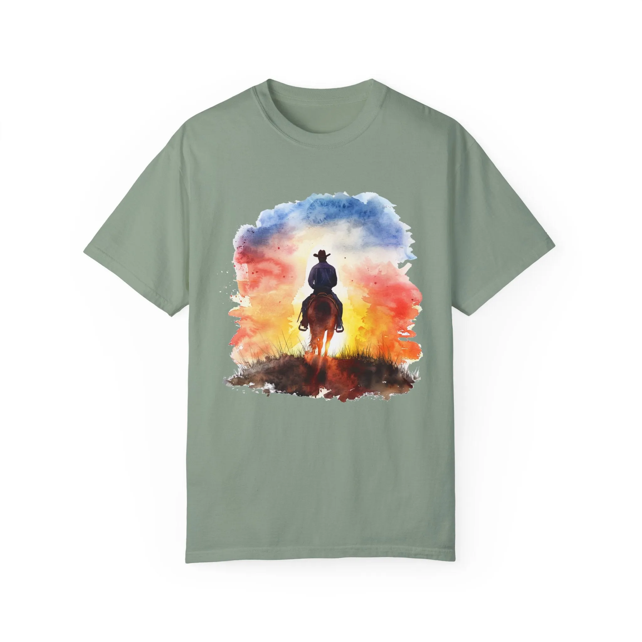 Cowboy Ride Away Comfort Colors 1717 Unisex Garment-Dyed T-shirt