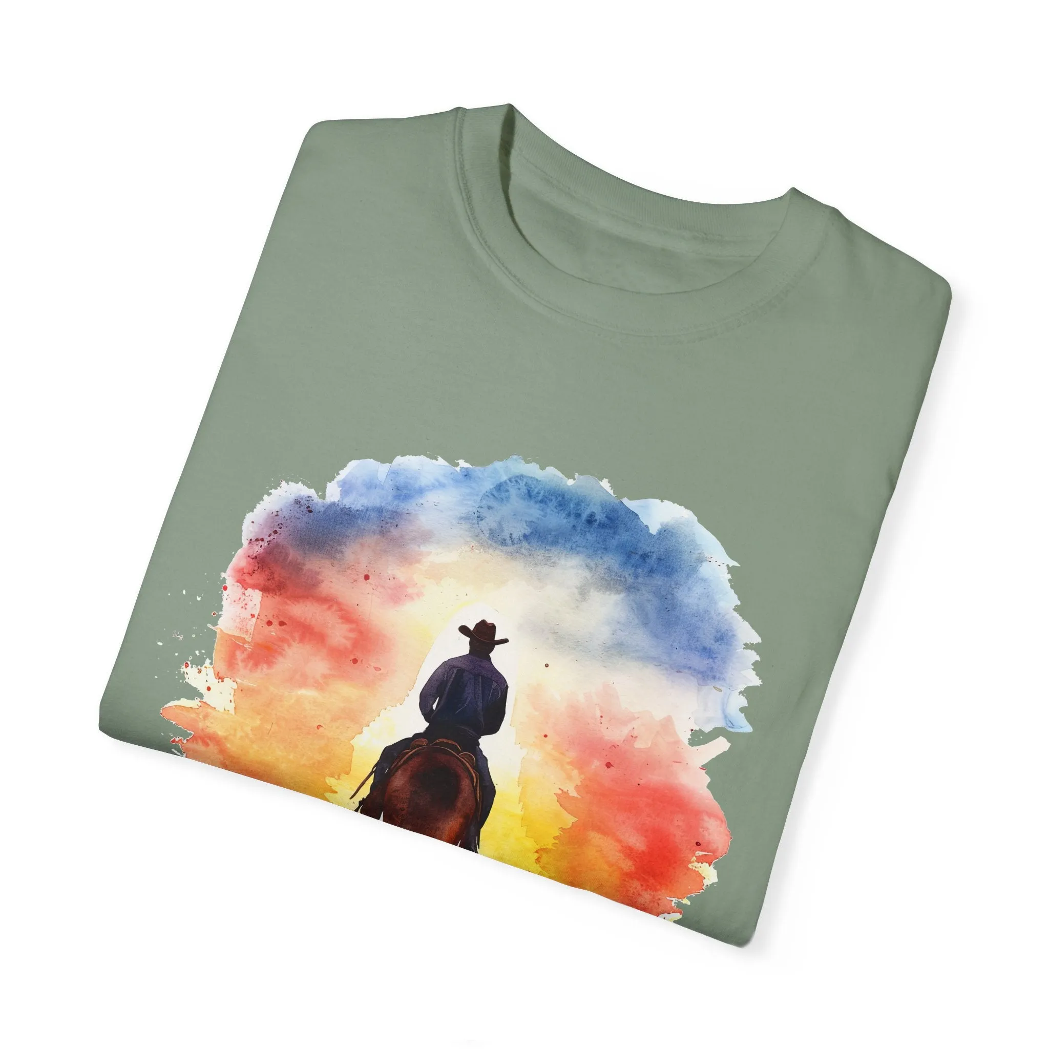 Cowboy Ride Away Comfort Colors 1717 Unisex Garment-Dyed T-shirt