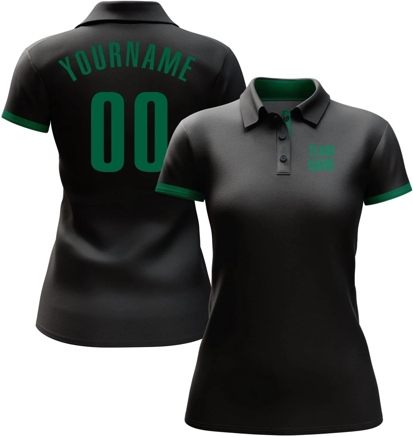 Custom Polo Darts Bowling Golf Shirts for Men Women Youth, Aqua Personalized Polo Shirts Printed Name Number Logo