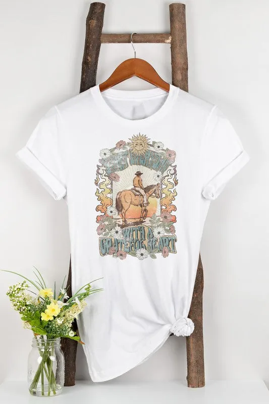 Desert Cowboy  Butterfly, Vintage Graphic Tee
