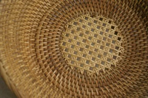 done Old Large Asian Tribal Weaver Basket Sumbawa Island Rattan Detailed Collectible