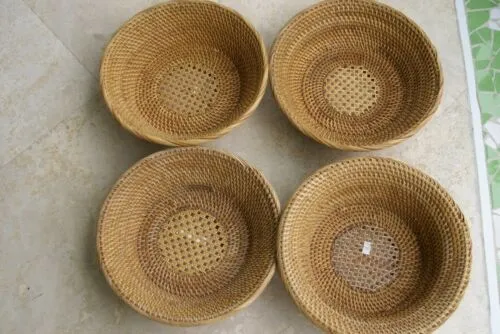 done Old Large Asian Tribal Weaver Basket Sumbawa Island Rattan Detailed Collectible