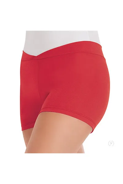 Eurotard 44754 Womens Microfiber V Front Booty Shorts