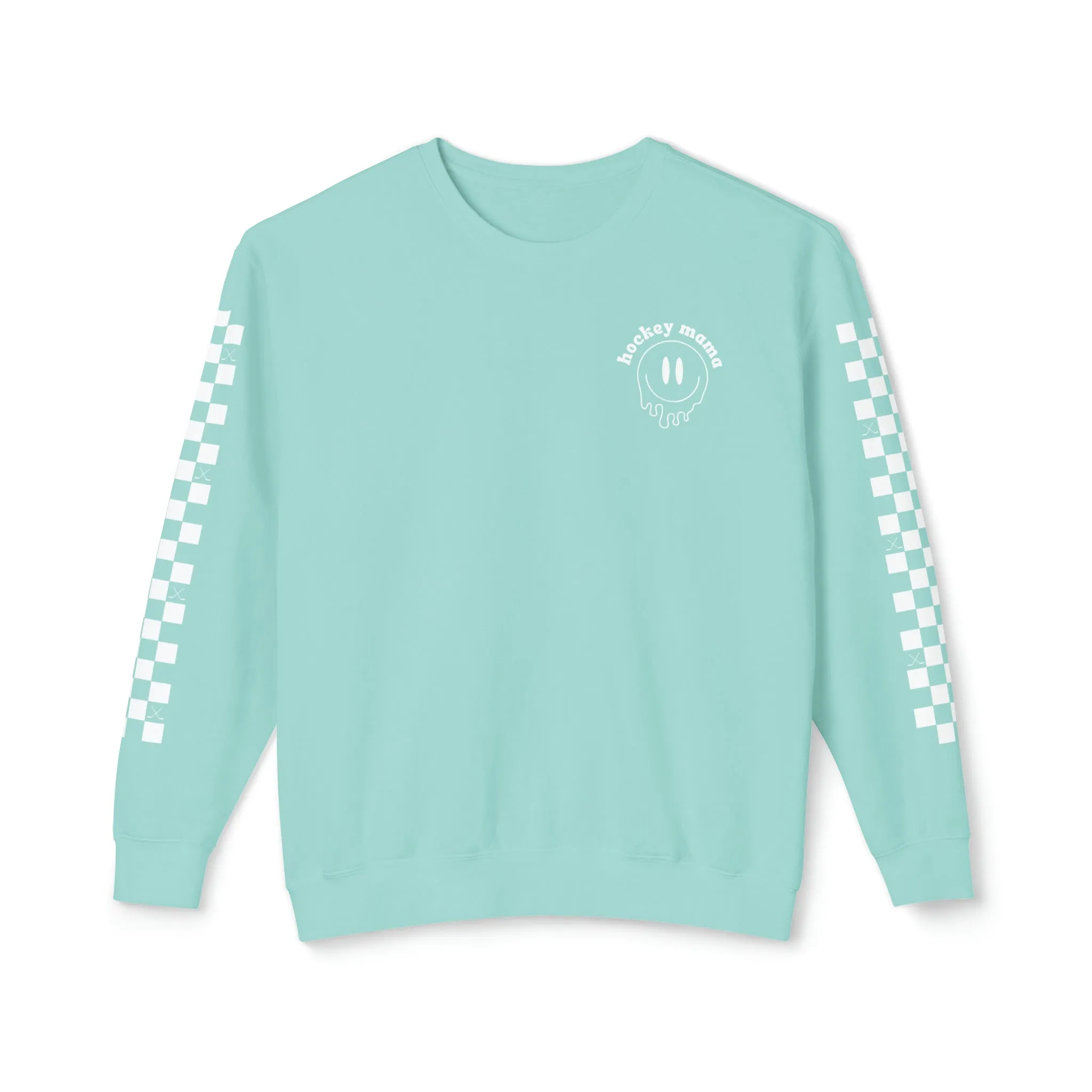 Hockey Mama Square Arms Unisex Lightweight Crewneck Sweatshirt