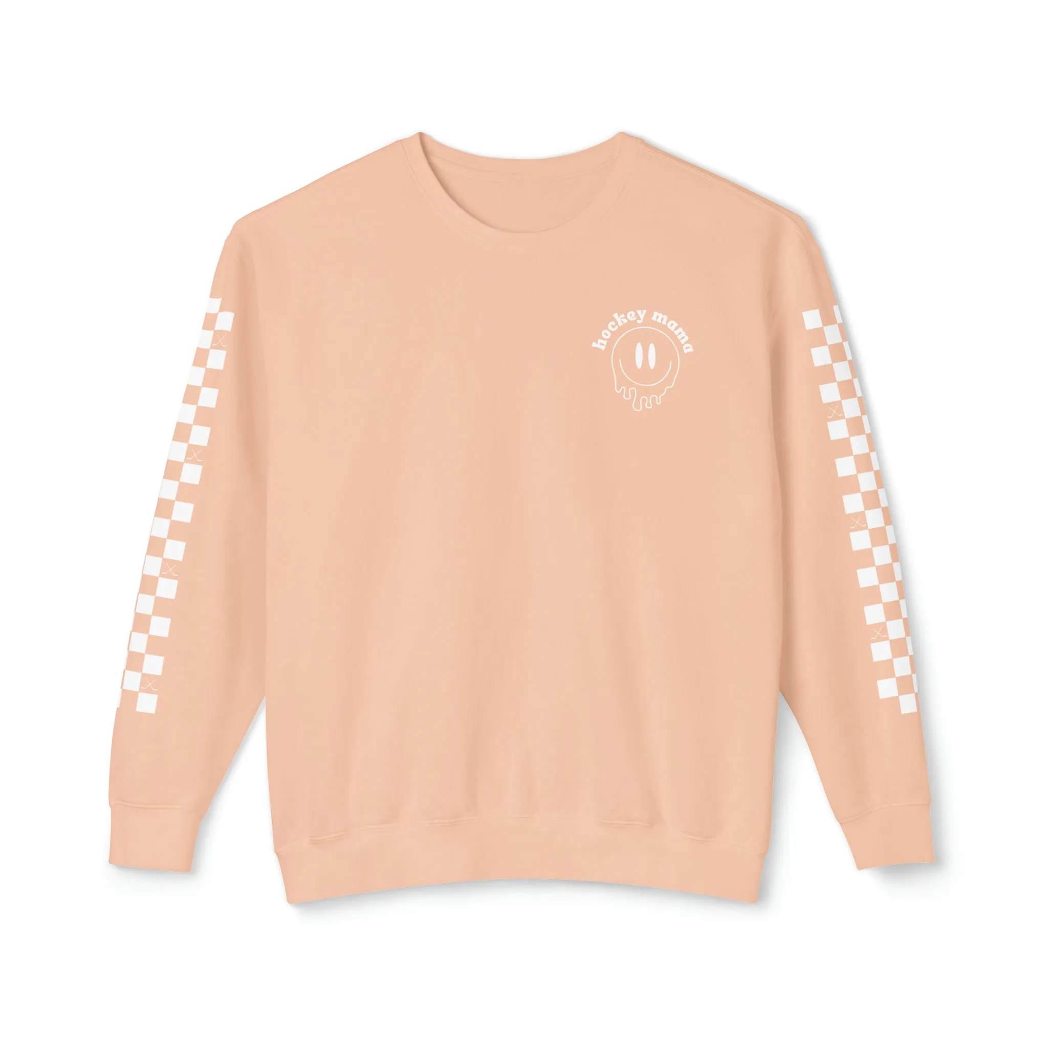 Hockey Mama Square Arms Unisex Lightweight Crewneck Sweatshirt