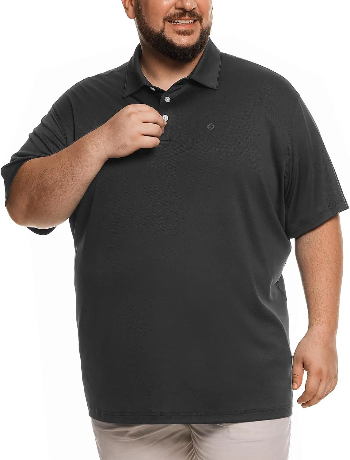HOdo Big and Tall Mens Polo Shirt Moisture Wicking Sport Golf Shirts 2XL-6XL