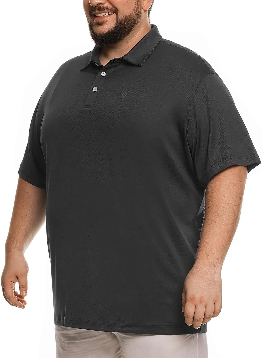 HOdo Big and Tall Mens Polo Shirt Moisture Wicking Sport Golf Shirts 2XL-6XL