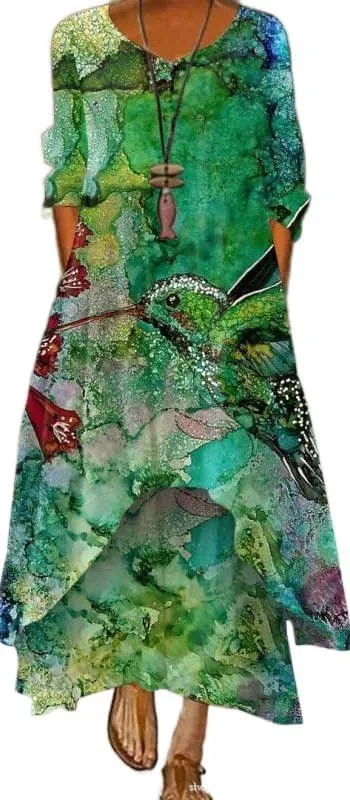 Irregular Flower Women's Dress Female