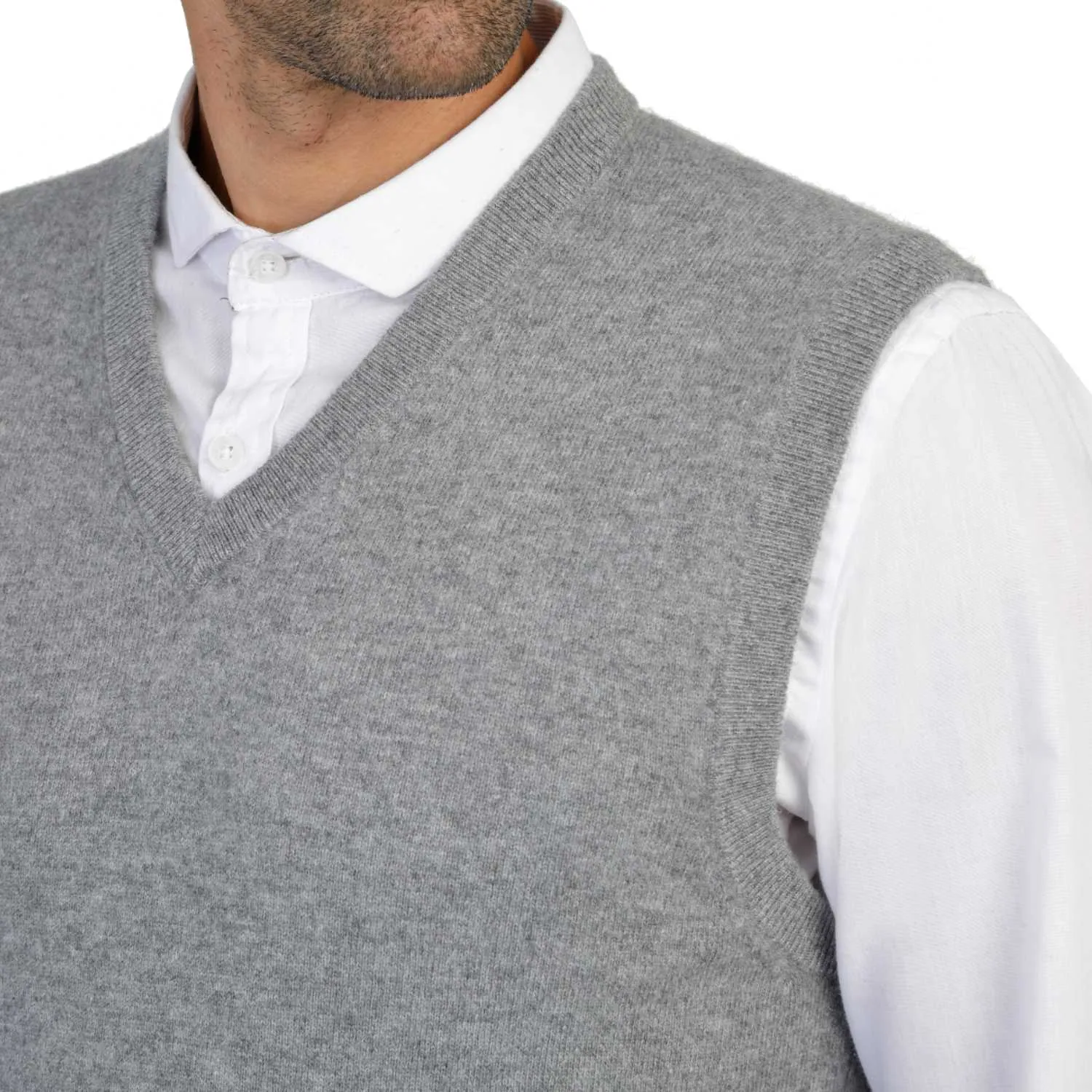 Mens Cashmere Sleeveless Sweater Vest