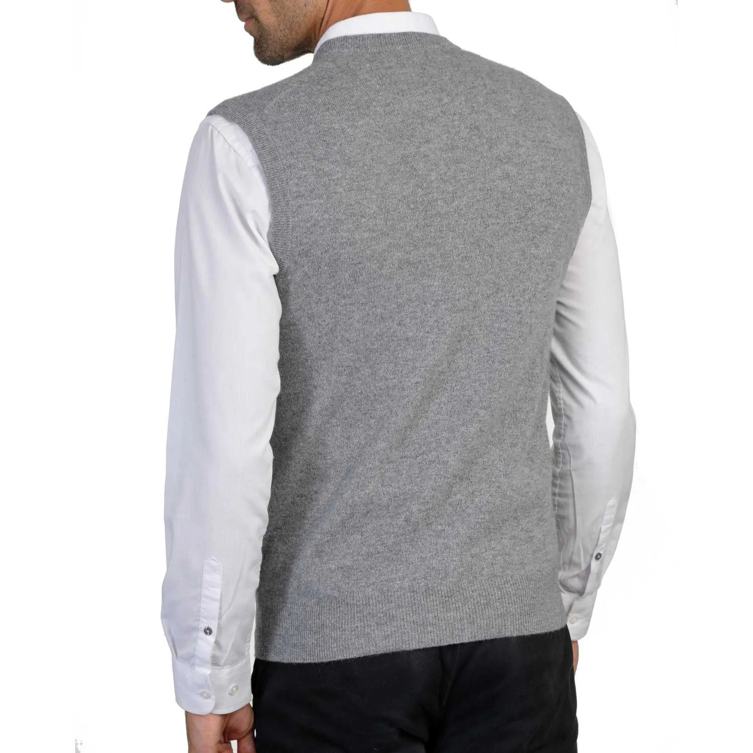 Mens Cashmere Sleeveless Sweater Vest