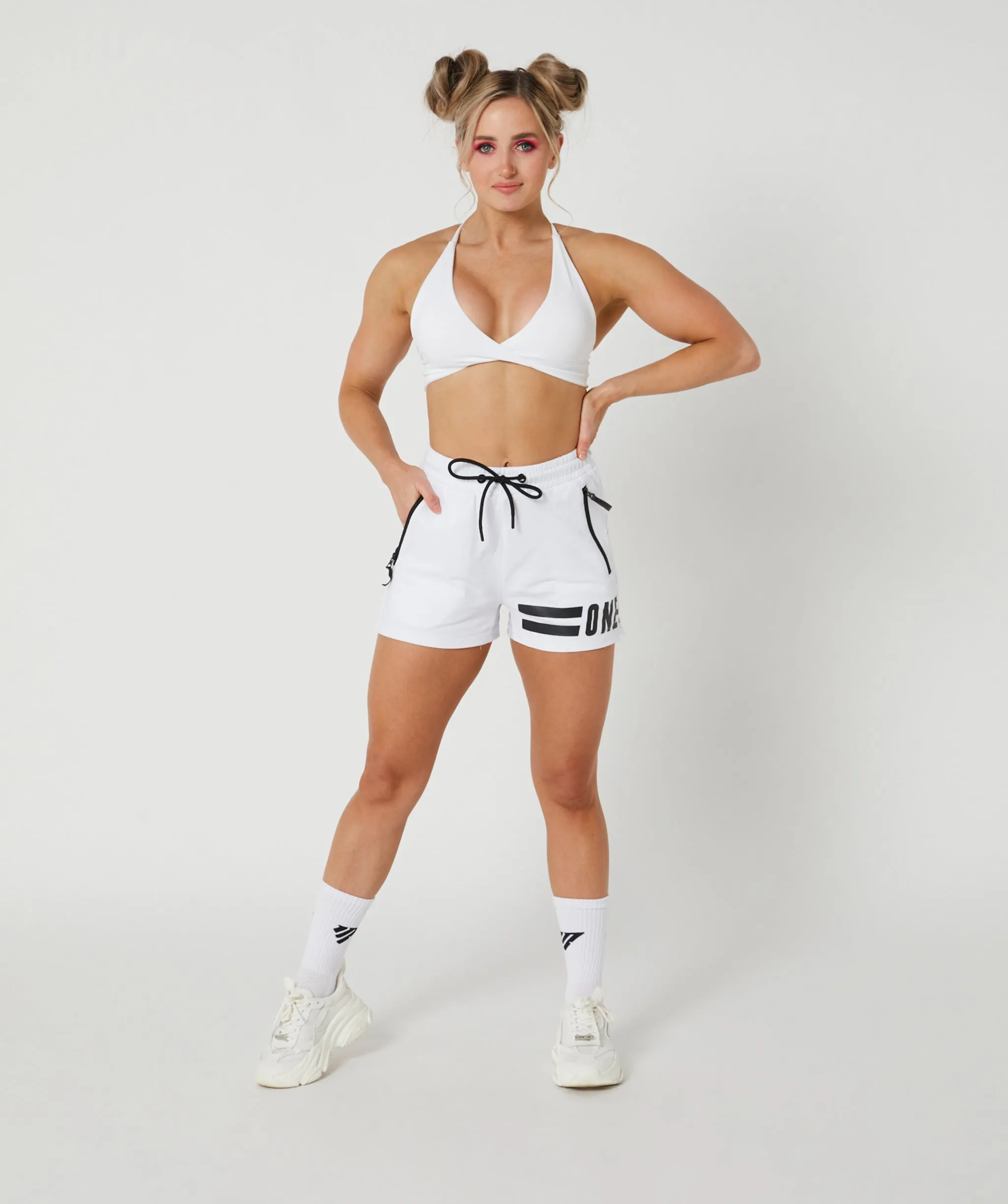 Muscle Shorts White