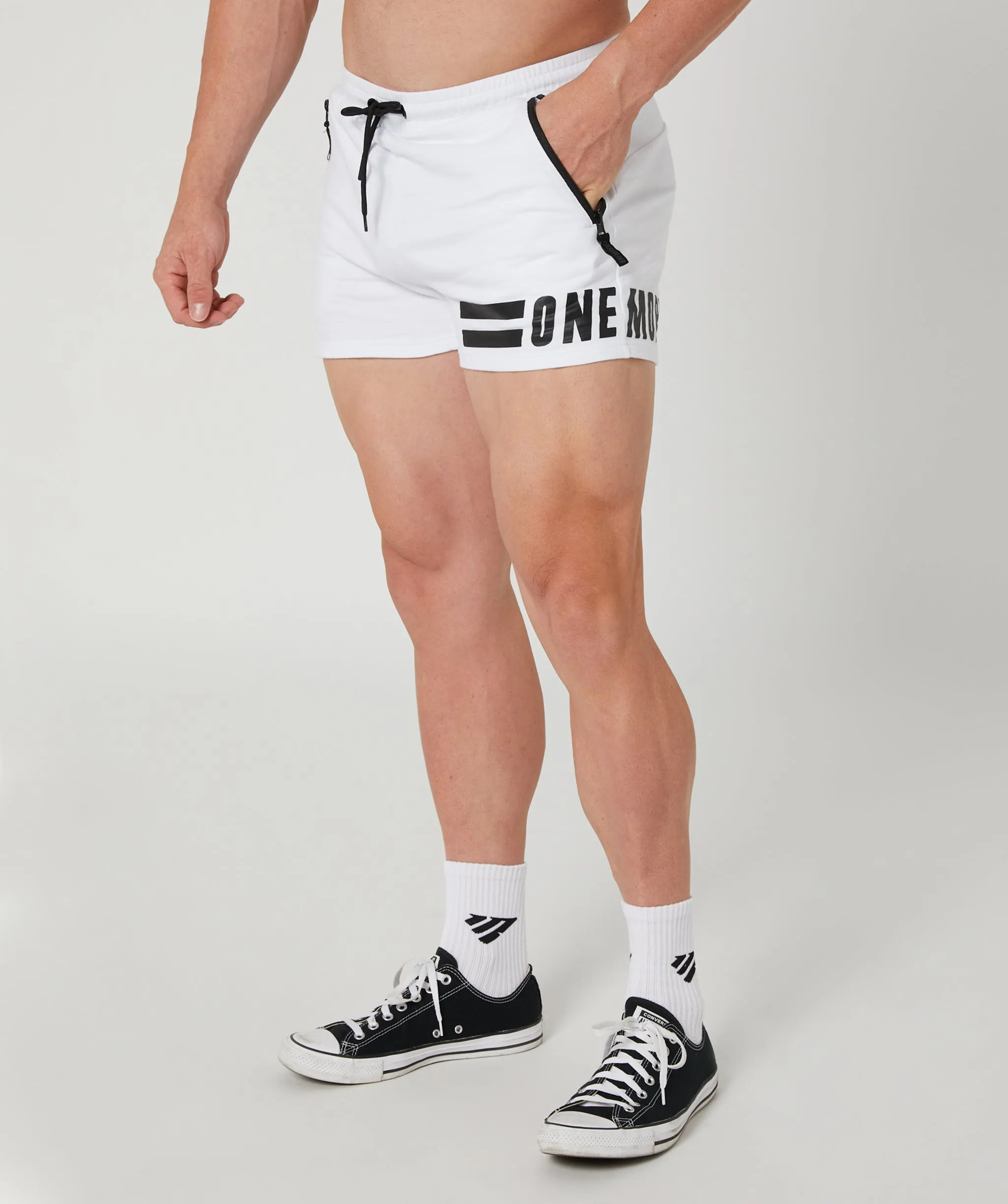 Muscle Shorts White