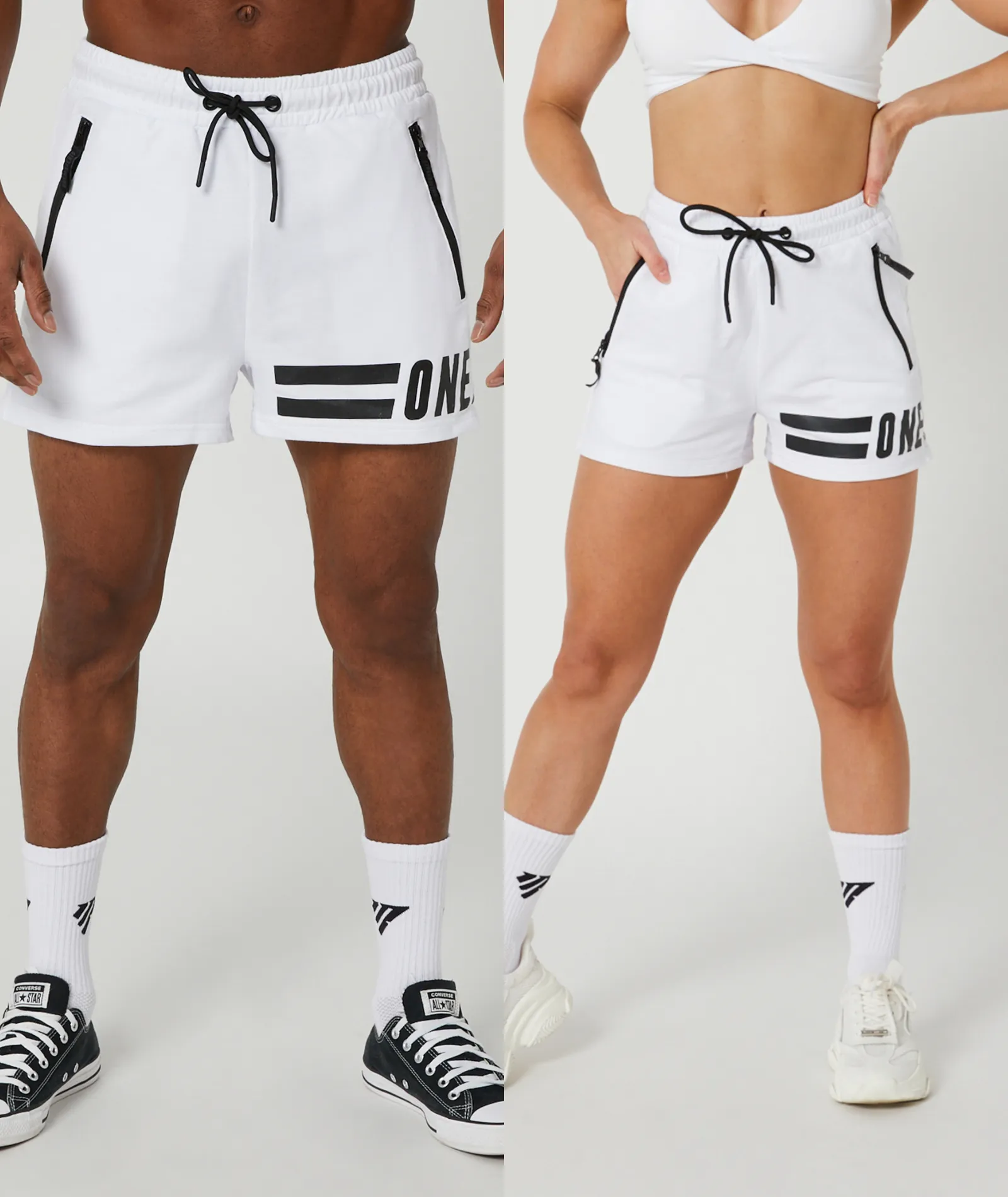 Muscle Shorts White