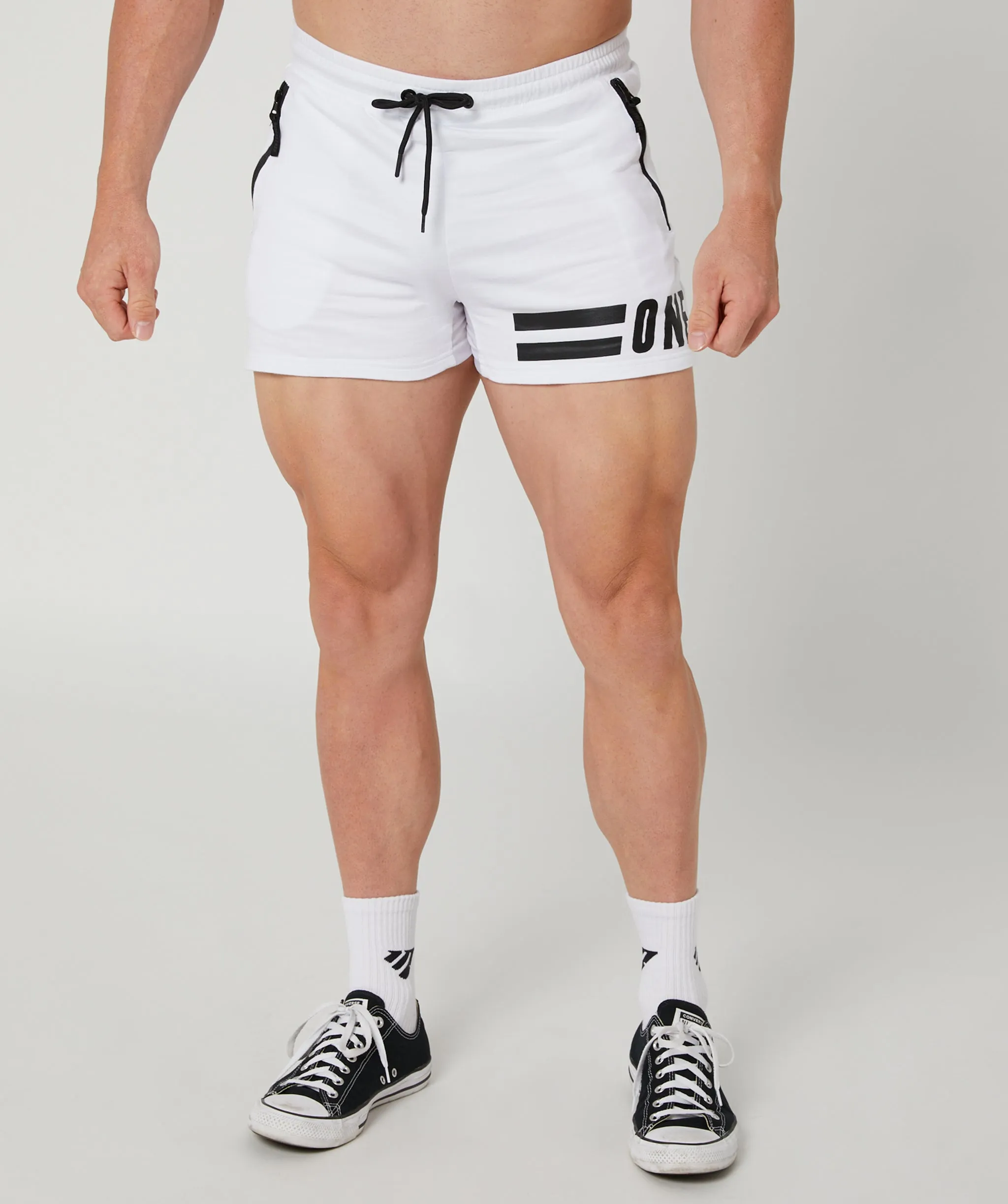 Muscle Shorts White