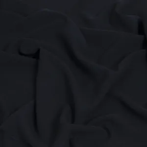 Navy Poly Stretch Crepe 1466
