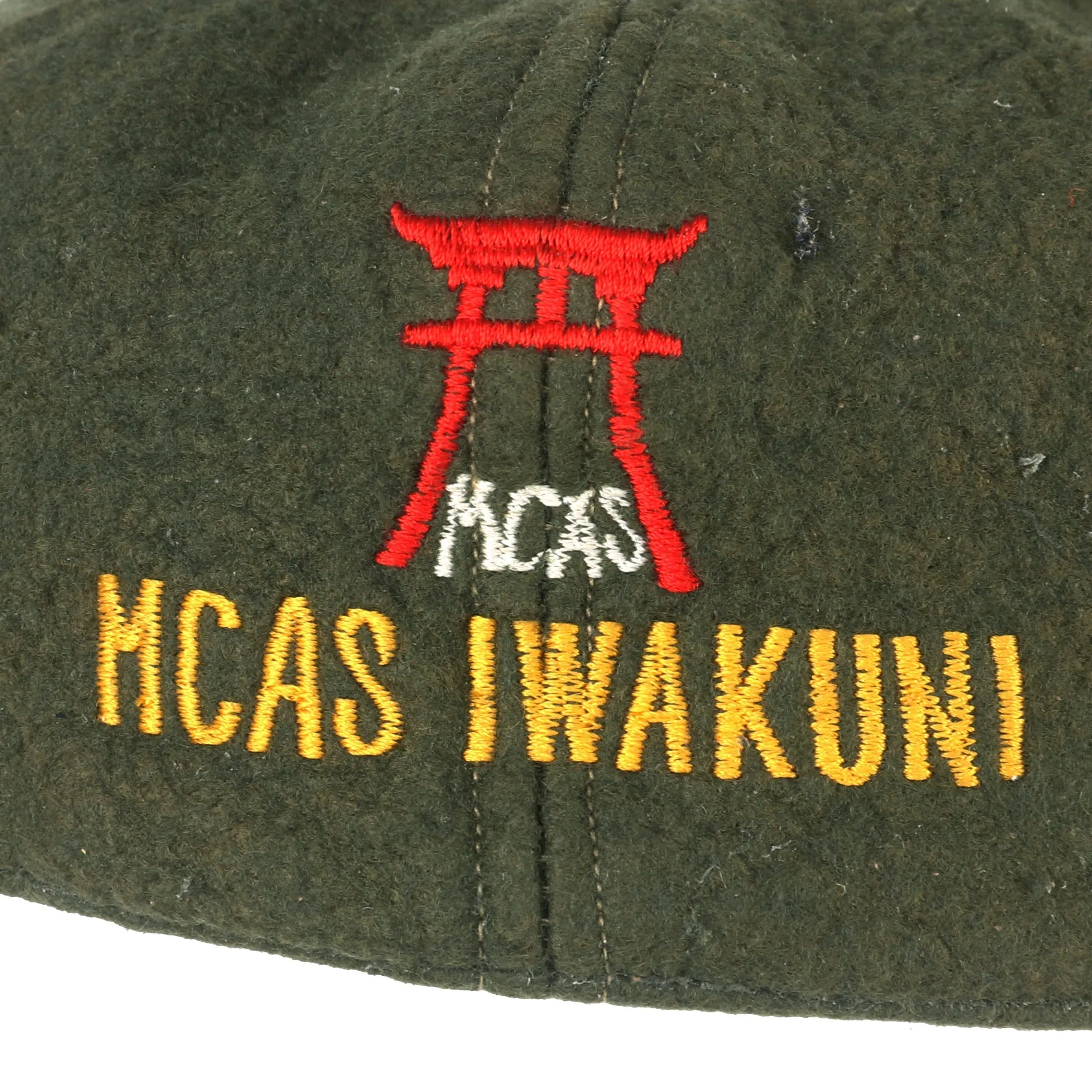 Original U.S. Korean War Era USMC Aviation Theater Made Baseball Cap with Direct-Embroider Bullion Insignia - Marine Corps Air Station Iwakuni