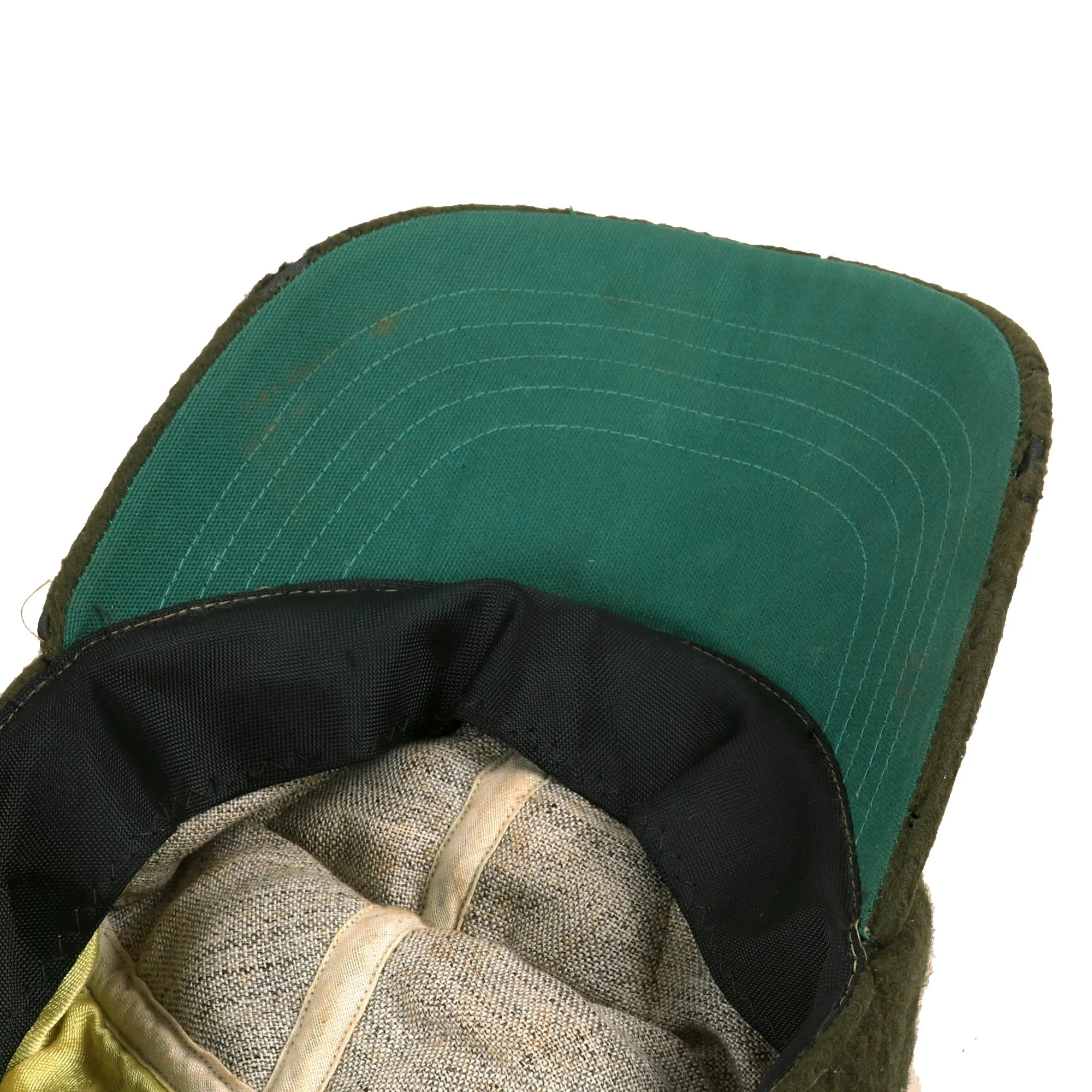 Original U.S. Korean War Era USMC Aviation Theater Made Baseball Cap with Direct-Embroider Bullion Insignia - Marine Corps Air Station Iwakuni