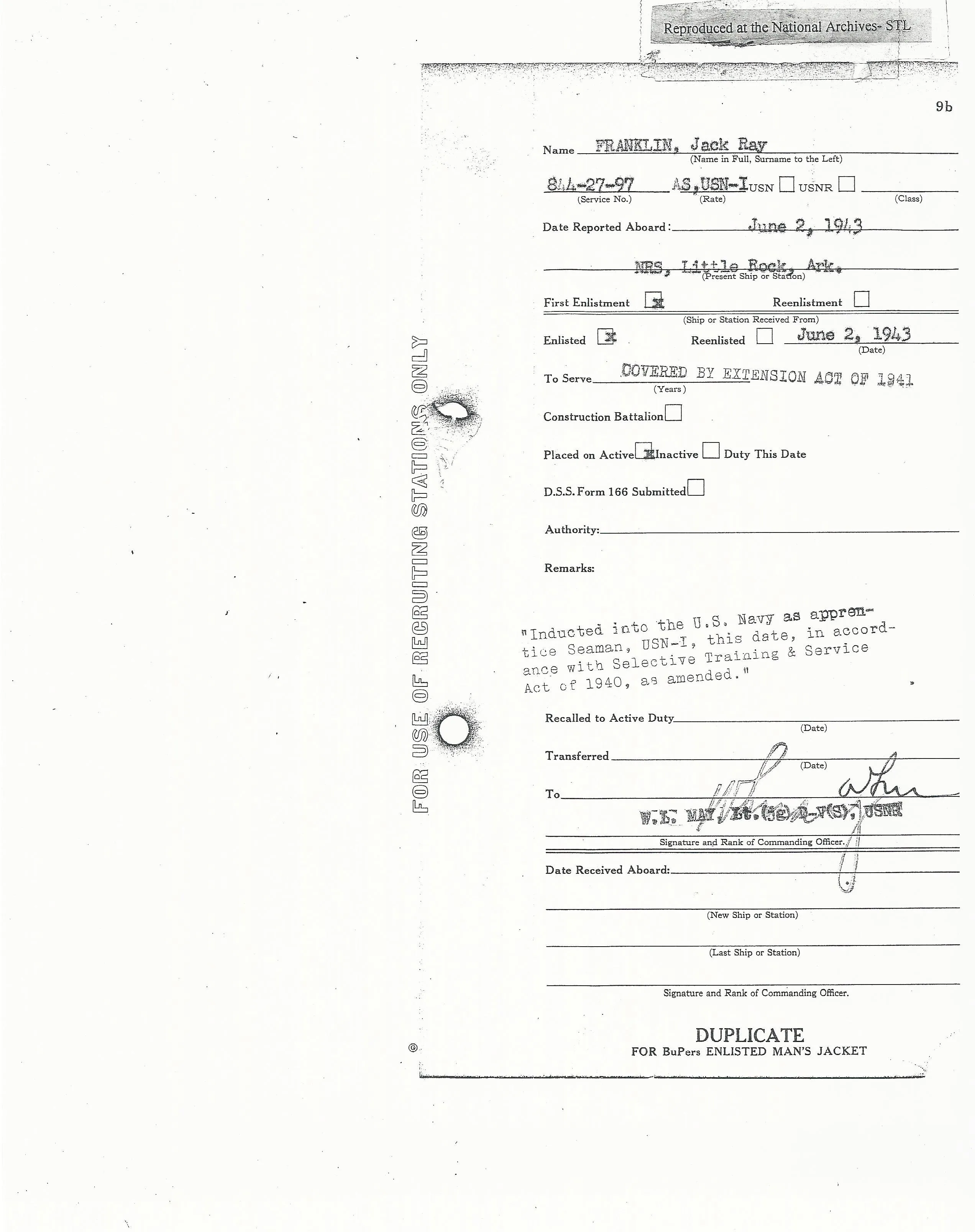 Original U.S. WWII USS Indianapolis KIA Named Purple Heart Medal with Documentation