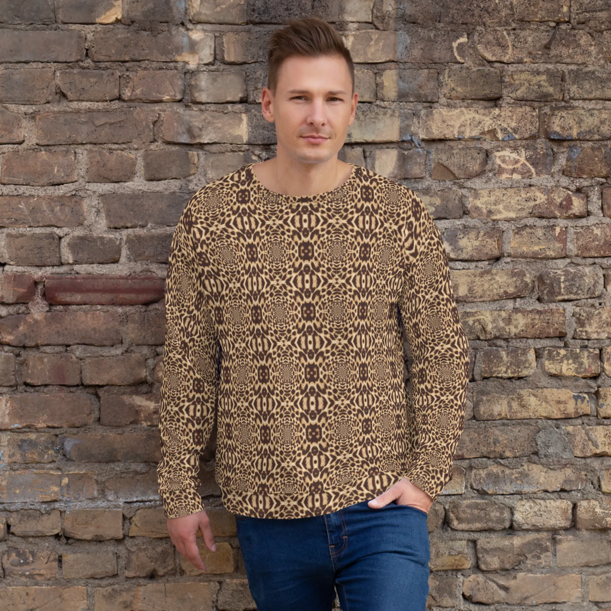 Recursia Contemplative Jaguar Men's Sweatshirt