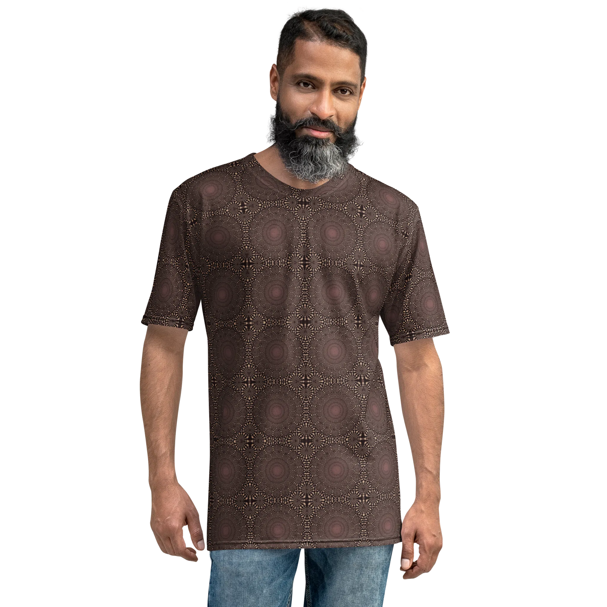 Recursia Desert Dream Men's Crew Neck T-Shirt In Pink