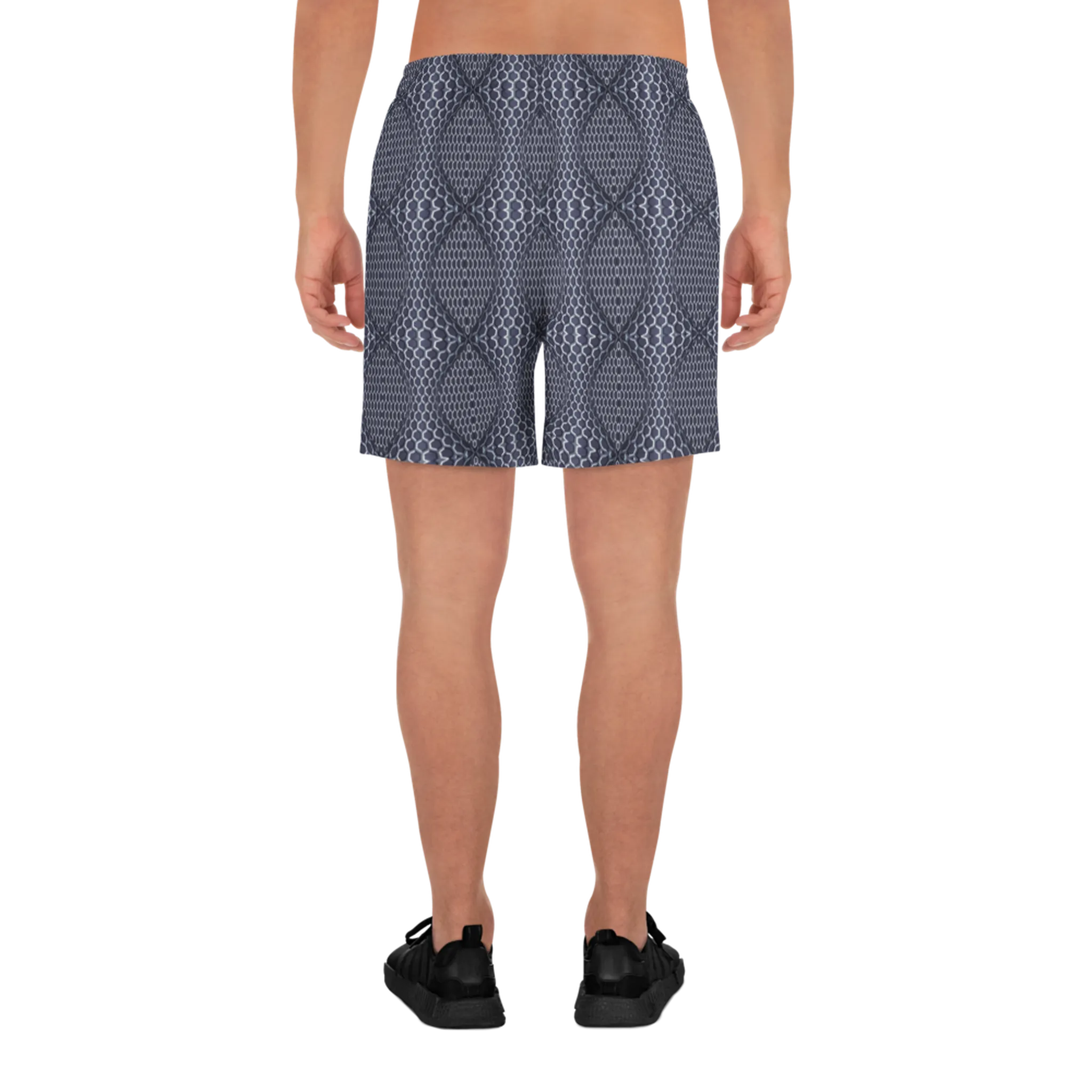 Recursia Illusions Game Men's Athletic Shorts In Blue