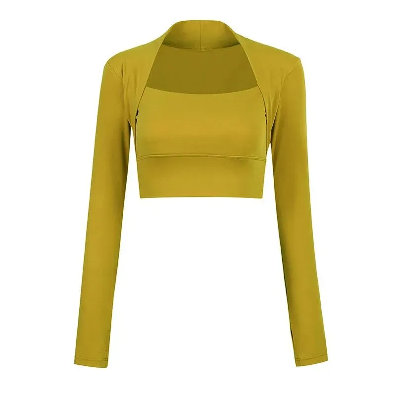 Sculpted Sleeve Crop