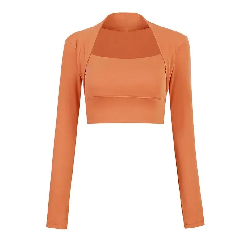 Sculpted Sleeve Crop