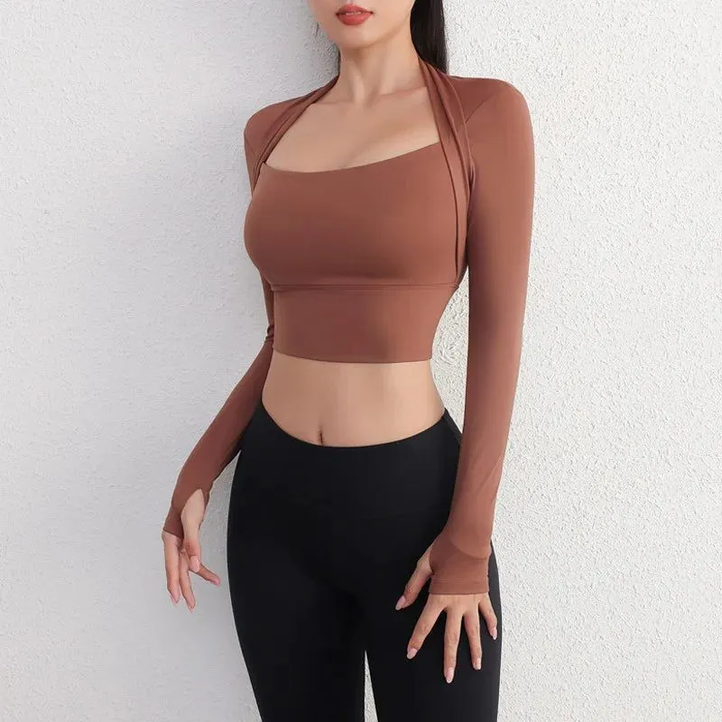 Sculpted Sleeve Crop