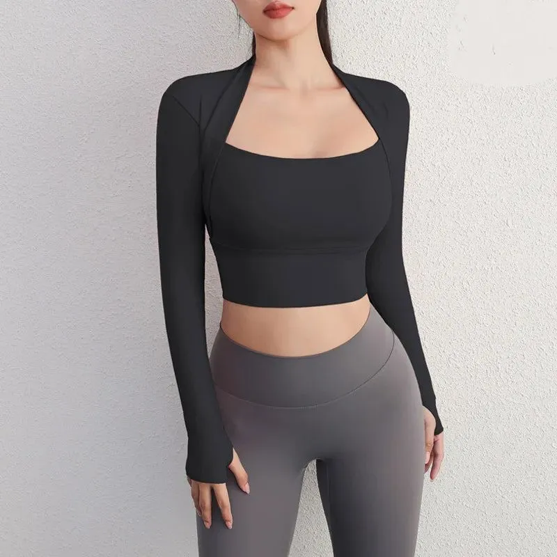 Sculpted Sleeve Crop
