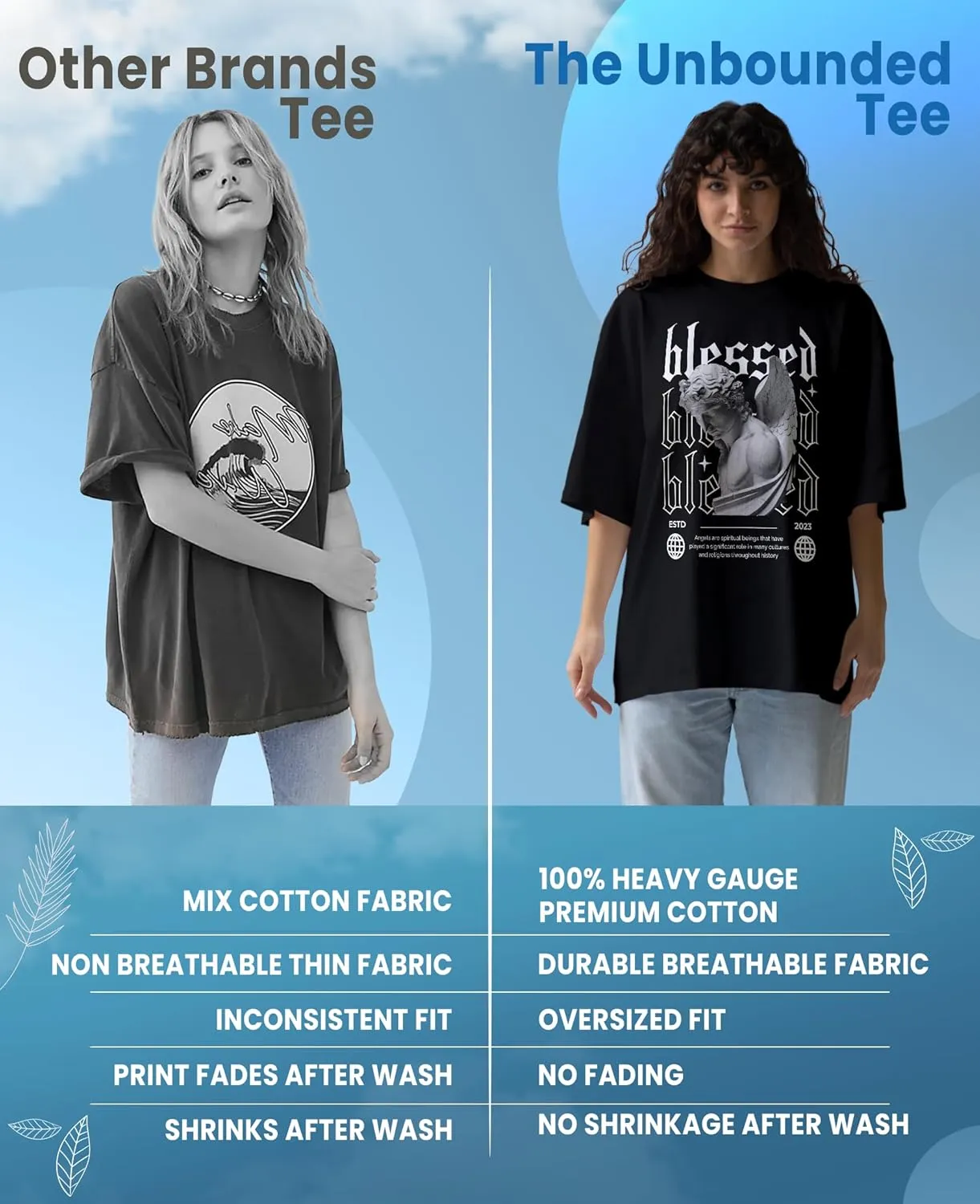 Statue Anime Oversized T-Shirts for Women, 100% Cotton T-Shirts, Perfect for Casual Wear & Gifting | WB.6.43