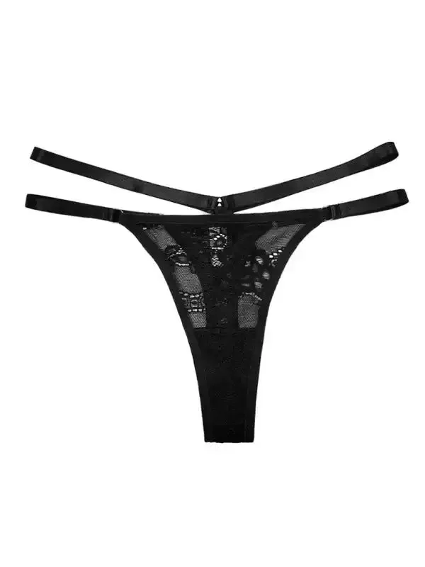Women’s solid color lace low-rise sexy panties